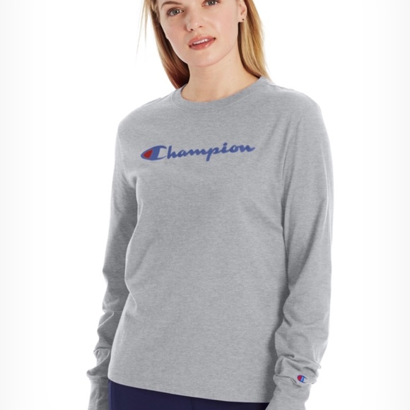 Champion Gray Long Sleeve - Picture 1 of 4